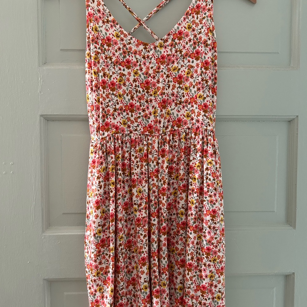 Girls never worn Ultra Flirt Floral Crisscross Romper
